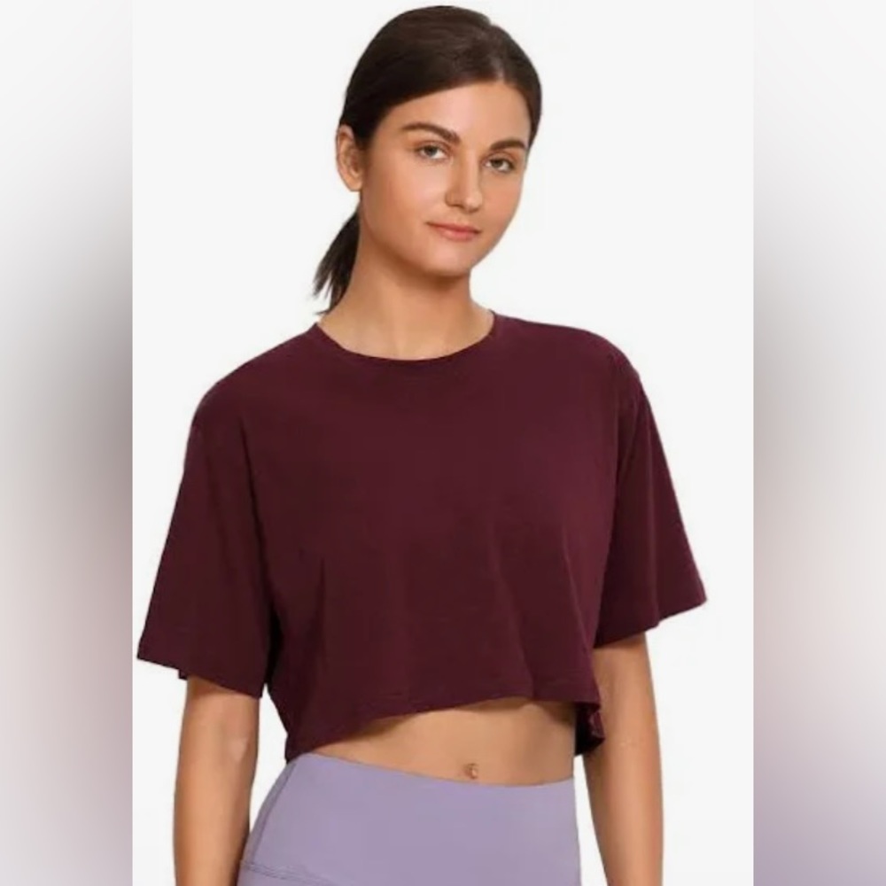 CRZY Yoga Crop Top Tee